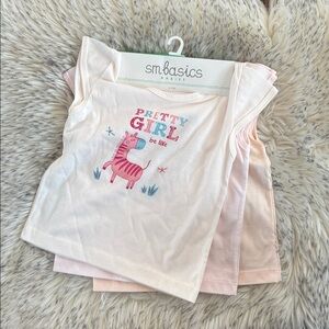6-9M NWT 3 Piece Baby Girl Tops Bundle